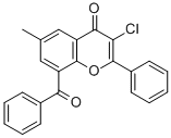 CAS 登录号:13179-04-9, 8-苯甲酰基-3-氯-6-甲基-2-苯基色原酮
