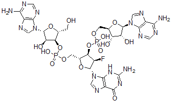 CAS#: 131889-16-2, Adenylyl-(3'-5')-2'-deoxy-2'-fluoroguanylyl-(3'-5')adenosine