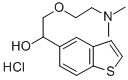 CAS 登录号：131964-30-2， 1-(1-苯并噻吩-5-基)-2-(2-二甲基氨基乙氧基)乙醇盐酸盐