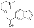 CAS 登录号：131965-14-5， 1-(1-苯并噻吩-6-基)-2-(3-二甲基氨基丙氧基)乙醇