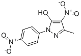 CAS 登录号：132-42-3， 5-甲基-4-硝基-2-(4-硝基苯基)-1H-吡唑-3-酮