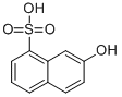 CAS 登录号：132-57-0， 7-羟基萘-1-磺酸