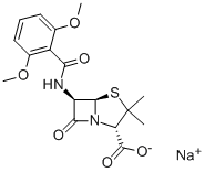 CAS 登录号：132-92-3， 甲氧西林钠