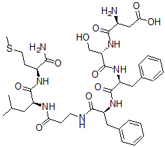 CAS 登录号：132041-94-2， L-alpha-天冬氨酰-L-丝氨酰-L-苯丙氨酰-L-苯丙氨酰-beta-丙氨酰-L-亮氨酰-L-蛋氨酰胺