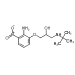 CAS#: 132059-12-2, 1-(2-Amino-3-Nitrophenoxy)-3-[(2-Methyl-2-Propanyl)Amino]-2-Propanol