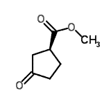 CAS 登录号：132076-32-5， 甲基(1S)-3-氧代环戊烷羧酸酯