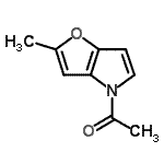 CAS 登录号：132120-23-1， 1-(2-甲基-4H-呋喃并[3,2-b]吡咯-4-基)乙酮