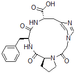 CAS 登录号：132235-85-9， 环(3-1)-1-(羧甲基)脯氨酰-苯丙氨酰-组胺酰胺