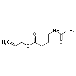 CAS 登录号：132237-21-9， 烯丙基4-乙酰氨基丁酸酯
