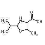 CAS 登录号：13227-14-0， 2-异丙基-5-甲基-1,3-恶唑烷-4-羧酸