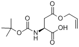 CAS 登录号：132286-77-2， N-[(1,1-二甲基乙氧基)羰基]-L-天冬氨酸 4-(2-丙烯-1-基)酯