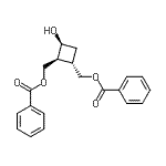 CAS 登录号：132294-16-7， [(1S,2S,3S)-3-羟基-1,2-环丁烷二基]二(亚甲基)二苯甲酸酯