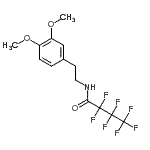 CAS 登录号：13230-87-0， N-[2-(3,4-二甲氧基苯基)乙基]-2,2,3,3,4,4,4-七氟丁酰胺