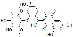 CAS#: 132354-18-8, 7-(4,5-Dihydroxy-3-Methoxy-6-Methyloxan-2-Yl)Oxy-2,4,6,9-Tetrahydroxy-8-Methoxy-9-Methyl-8,10-Dihydro-7H-Tetracene-5,12-Dione