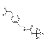 CAS#: 132691-14-6, {4-[2-({[(2-Methyl-2-Propanyl)Oxy]Carbonyl}Amino)Ethyl]Phenyl}Acetic Acid