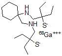 CAS 登录号：132695-73-9， 二(氨基乙硫醇)四乙基-环己基-镓(68)络合物