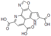 CAS 登录号：132847-84-8， 8H-恶唑并[5,4-h]吡咯并[2,3-f]喹啉-5,7,9-三羧酸