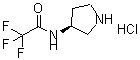 CAS#: 132883-43-3, 2,2,2-Trifluoro-N-(3S)-3-Pyrrolidinyl-Acetamide Hydrochloride (1:1)