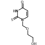 CAS 登录号：132885-31-5， 1-[(2-羟基乙氧基)甲基]-2-硫代-2,3-二氢-4(1H)-嘧啶酮