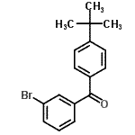 CAS 登录号：132885-82-6， (3-溴苯基)[4-(2-甲基-2-丙基)苯基]甲酮