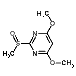 CAS 登录号：132900-07-3， 4,6-二甲氧基-2-甲基亚磺酰-嘧啶