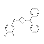 CAS 登录号：132924-44-8， 3-(3,4-二氯苯氧基)-1-(二苯基甲基)吖丁啶