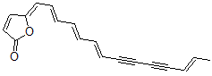 CAS#: 132971-61-0, (5Z)-5-[(2E,4E,6E,12E)-Tetradeca-2,4,6,12-Tetraen-8,10-Diynylidene]Furan-2-One