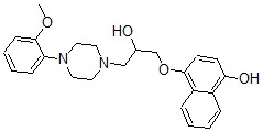 CAS#: 133024-36-9, 4-[2-Hydroxy-3-[4-(2-Methoxyphenyl)Piperazin-1-Yl]Propoxy]Naphthalen-1-Ol