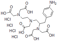 CAS 登录号：133097-22-0， 2-[[3-(4-氨基苯基)-2-(二(羧甲基)氨基)丙基]-[2-(二(羧甲基)氨基)乙基]氨基]乙酸四盐酸盐