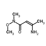 CAS#: 133147-00-9, (Z)-3-Amino-N-Methoxy-N-Methyl-But-2-Enamide