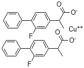 CAS 登录号:133214-12-7, 2-(3-氟-4-苯基苯基)丙酸铜