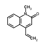 CAS 登录号：133363-53-8， 1-甲基-4-乙烯基-2(1H)-喹啉酮