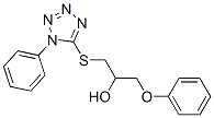 CAS 登录号:133506-57-7, 1-(苯氧基)-3-(1-苯基四唑-5-基)巯基丙-2-醇
