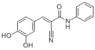 CAS 登录号：133550-35-3， (2E)-2-氰基-3-(3,4-二羟基苯基)-N-苯基-2-丙烯酰胺