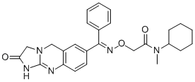 CAS#: 133718-29-3, N-Cyclohexyl-N-Methyl-2-[[(2-Oxo-5,10-Dihydro-3H-Imidazo[2,1-b]Quinazolin-7-Yl)-Phenylmethylidene]Amino]Oxyacetamide