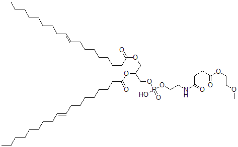 CAS 登录号：133906-05-5， [1-[羟基-[2-[[4-(2-甲氧基乙氧基)-4-氧代丁酰基]氨基]乙氧基]磷酰]氧基-3-[(E)-十八碳-9-烯酰基]氧基丙-2-基](E)-十八碳-9-烯酸酯