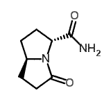 CAS#: 134024-02-5, (3R,7aR)-5-Oxohexahydro-1H-Pyrrolizine-3-Carboxamide