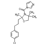 CAS 登录号：134074-64-9， {2-[3-(4-氯苯基)丙基]-2,4,4-三甲基-1,3-恶唑烷-3-基}(1H-咪唑-1-基)甲酮