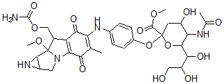 CAS#: 134136-44-0, 7-N-(4-O-Sialosylphenyl)-9-methoxymitosane methyl ester