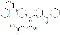 CAS 登录号：134208-18-7， 马扎哌汀琥珀酸盐