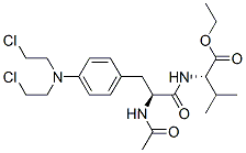 CAS 登录号：13425-94-0， N-[N-乙酰基-4-[二(2-氯乙基)氨基]苯丙氨酰]缬氨酸乙酯