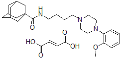 CAS#: 134390-73-1, 4-(4-(1-Adamantanecarboxamido)butyl)-1-(2-methoxyphenyl)piperazine fumarate