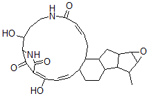 CAS 登录号：134458-00-7， 5,6,7,8,9,10,15a,16,17,17a,17b,18,18a,19a,19b,20,20a,20b-十八氢-8,11-二羟基-18-甲基-9,12-甲桥-1H-环氧乙烷并[4,5]二并环戊烯并[1,2-s]-5,10-苯并二氮杂环十七烷-4,13,21-三酮