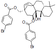 CAS 登录号：134513-14-7， 7,17-二(4-溴苯甲酰基氧基)-9-羟基贝叶烯