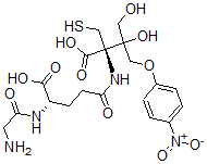 CAS#: 134564-85-5, (2R)-2-[[(4S)-4-[(2-Aminoacetyl)Amino]-5-Hydroxy-5-Oxopentanoyl]Amino]-3-Hydroxy-3-(Hydroxymethyl)-4-(4-Nitrophenoxy)-2-(Sulfanylmethyl)Butanoic Acid
