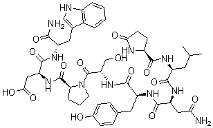 CAS 登录号：134599-16-9， 5-氧代-L-脯氨酰-L-亮氨酰-L-天冬氨酰胺酰-L-酪氨酰-L-丝氨酰-L-脯氨酰-L-alpha-天冬氨酰-L-色氨酰胺