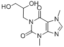 CAS 登录号：13460-96-3， 1-(2,3-二羟基丙基)-3,7-二氢-3,7-二甲基-1H-嘌呤-2,6-二酮