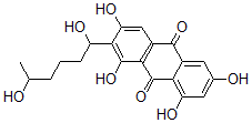 CAS#: 134664-54-3, 2-(1,5-Dihydroxyhexyl)-1,3,6,8-Tetrahydroxyanthracene-9,10-Dione