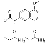 CAS#: 134736-00-8, (2S)-2-(5-Methoxy-2-Naphthyl)Propanoic Acid - Propanamide (1:2)