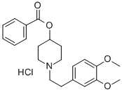 CAS 登录号：134826-28-1， 1-[2-(3,4-二甲氧基苯基)乙基]-4-哌啶醇 4-苯甲酸酯盐酸盐(1:1)